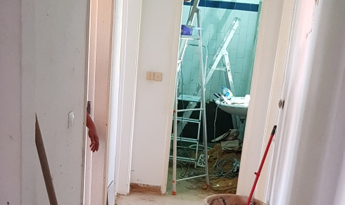 Obras no apartamento Porto